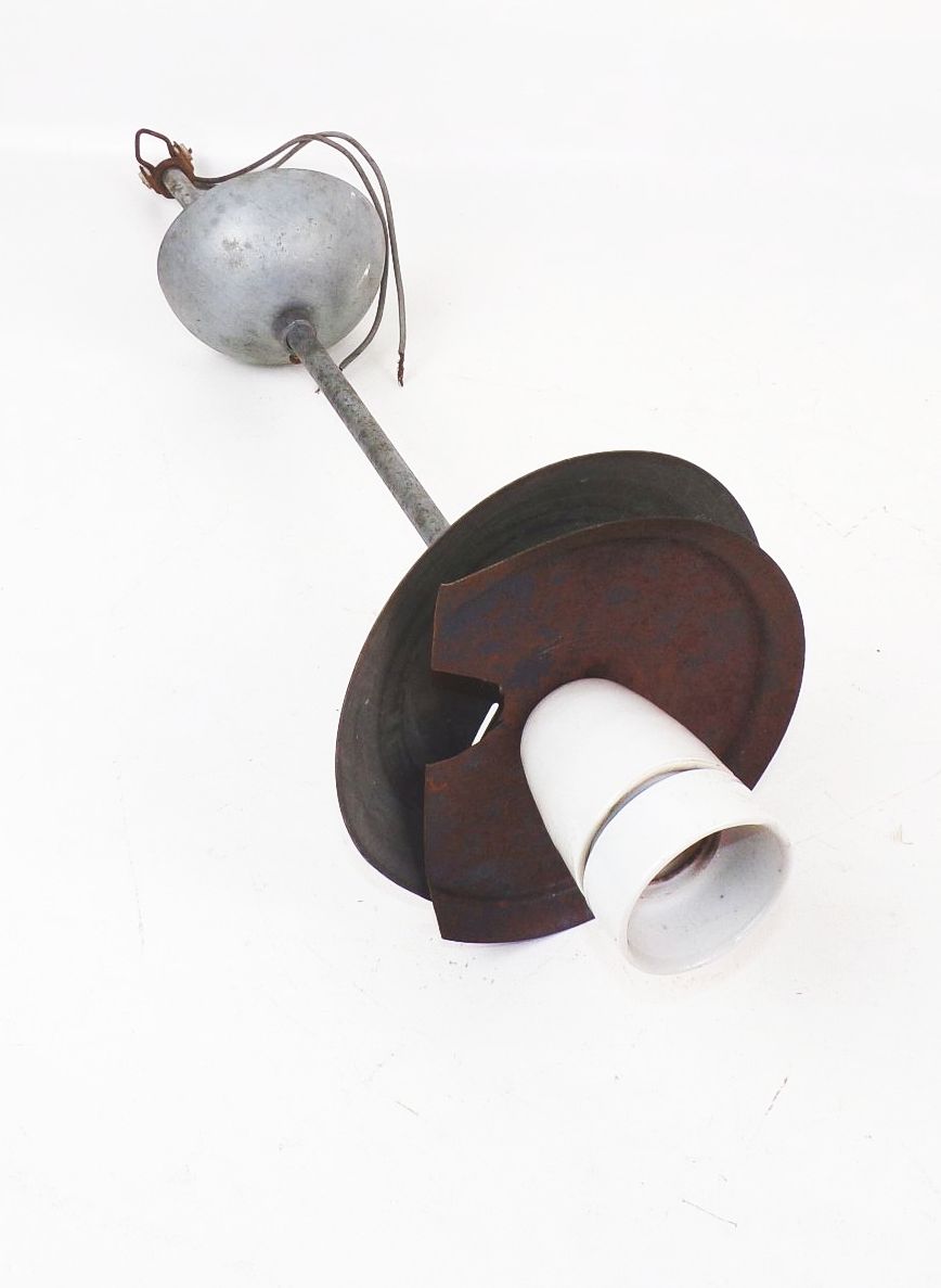 Alte Bauhaus Kugellampe Pendellampe Art Deco Vintage Leuchte 