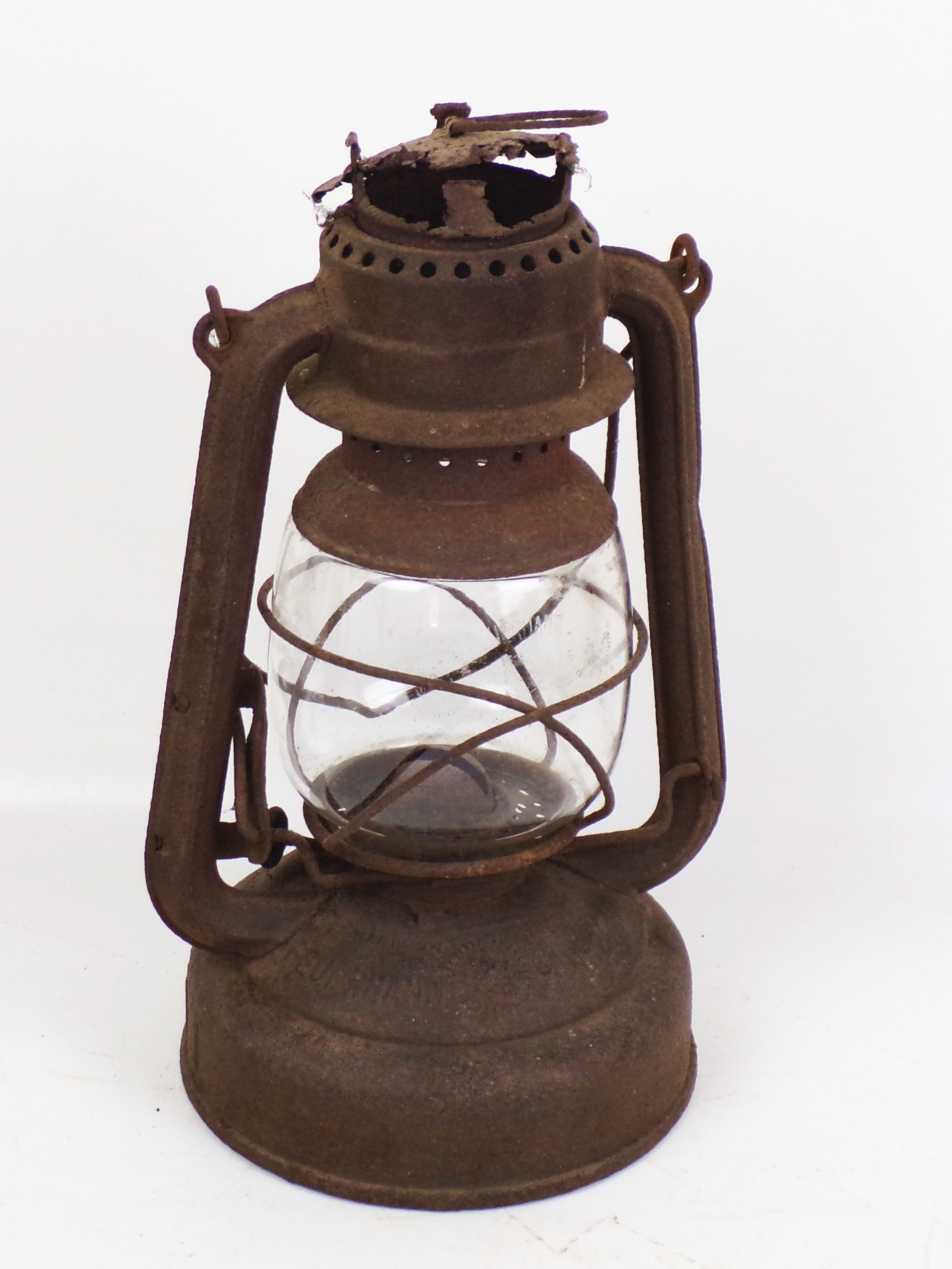 Feuerhand Nr 271 Petroleumlampe Kreis Jerichow mit Feuerhand Glas