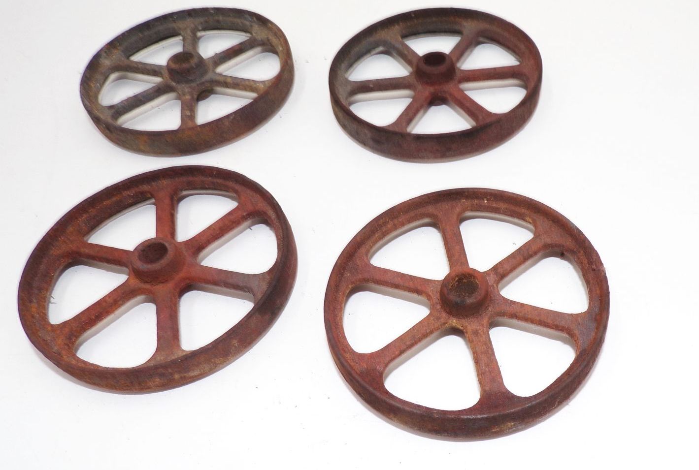 Gussräder um 1900 Räder Durchmesser 7 Transmission Lokomobil DAMO