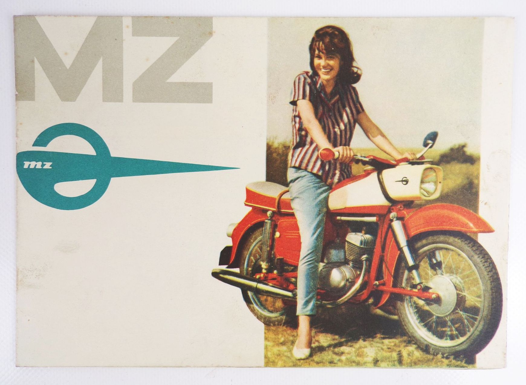 Altes Reklame Prospekt MZ Motorräder 1963 DDR Original Werbung Zschopau Altes Reklame Prospekt MZ Motorräder 1963 DDR Original Werbung Zschopau