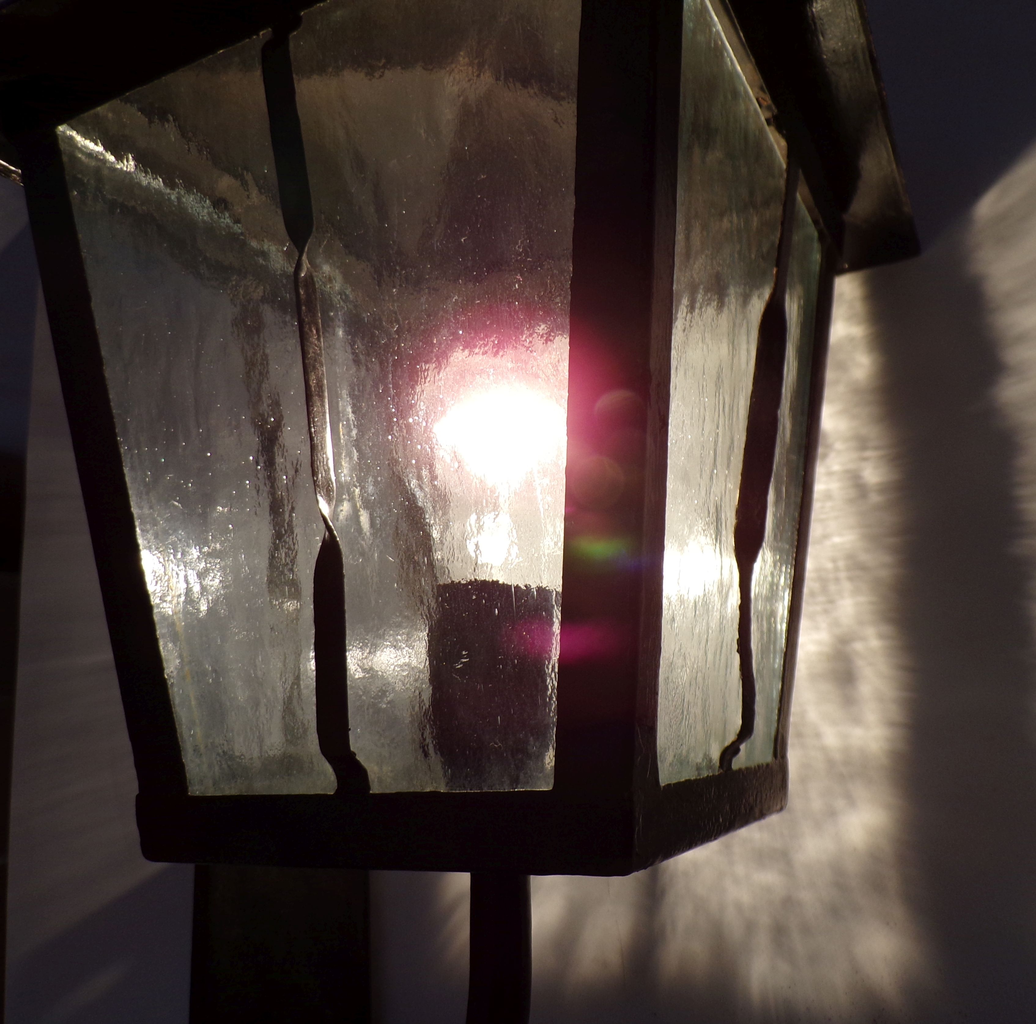 Wandleuchte Laterne Gartenlampe E27 Schwarz Vintage 