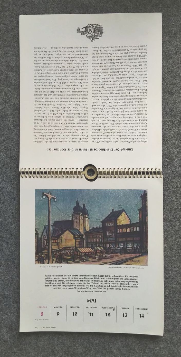 Kalender 1966 Sächsische Gebirgsheimat Hohenstein Elbsandsteingebirge Kalender 1966 Sächsische Gebirgsheimat Hohenstein Elbsandsteingebirge