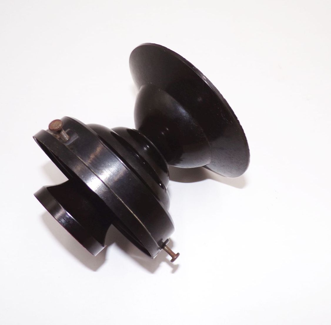 Alte Deckenleuchte Art Deco Glas Bakelit 1930 er Geblümte Lampe