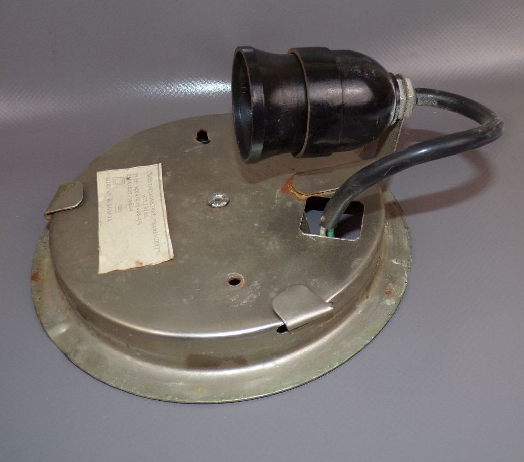 Alte Deckenleuchte Weiss Bauhaus Deko E27 Quadrat Universal Wandleuchte 