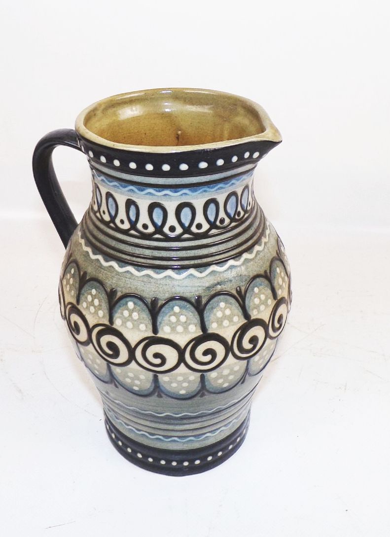 Alter Keramik Krug Bunzlauer Dekor Vintage Landhaus Deko