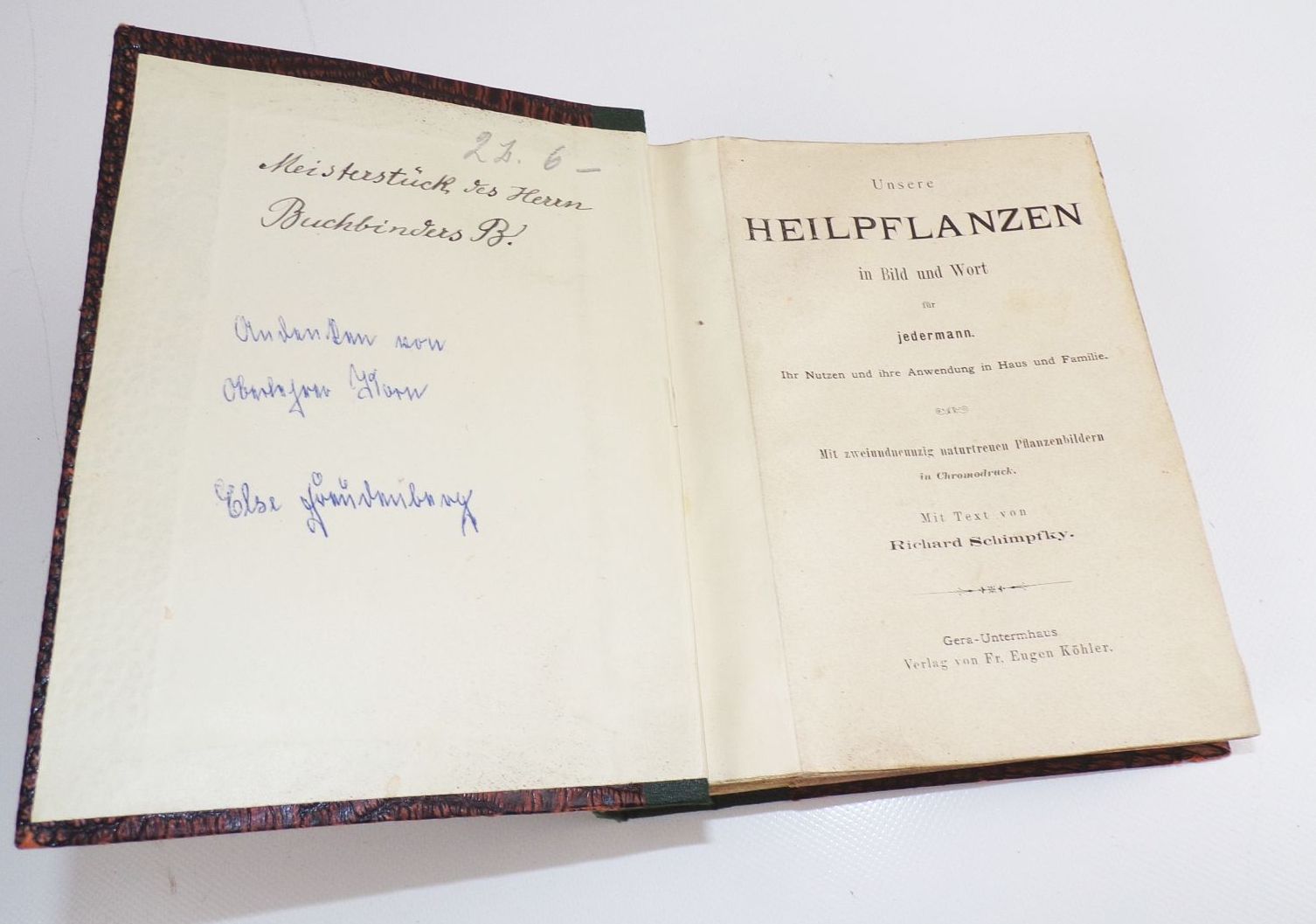 Unsere Heilpflanzen in Bild und Wort für jedermann Richard Schimpfky