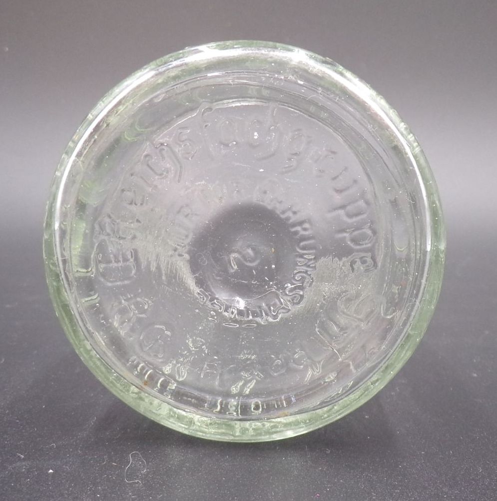 Altes Honigglas Reichsfachgruppe ohne Deckel Deko Imker Werbung