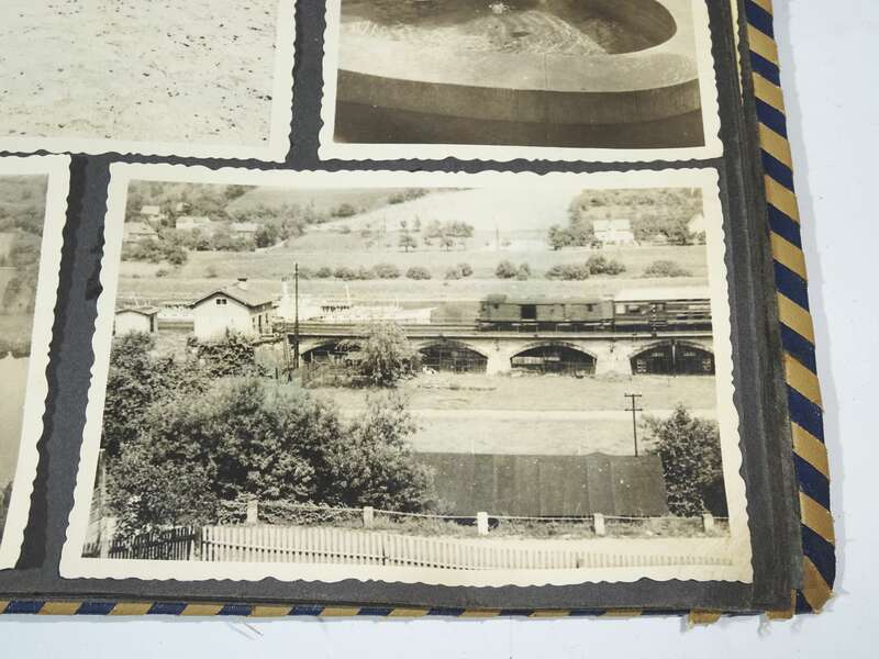 Fotoalbum Fotos Kinder Karussell Kindheit 1950er 