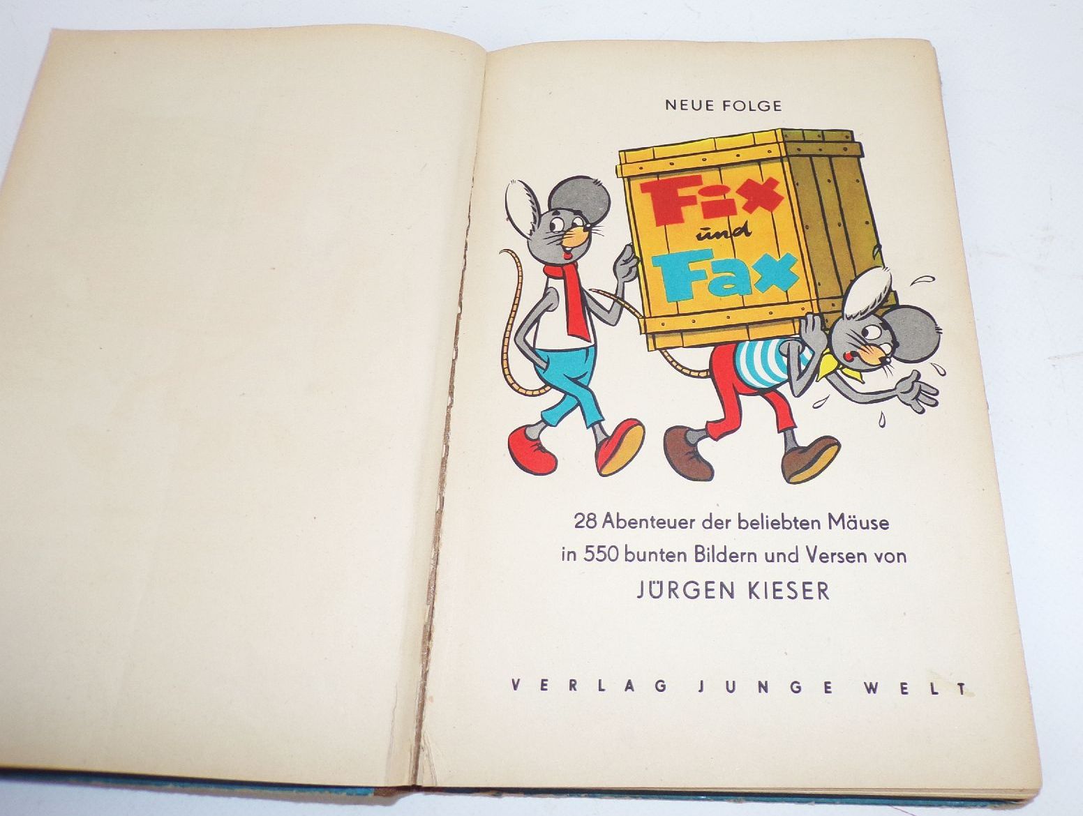 Lustige Mäuseabenteuer Blau Jürgen Kieser 1964 Comic