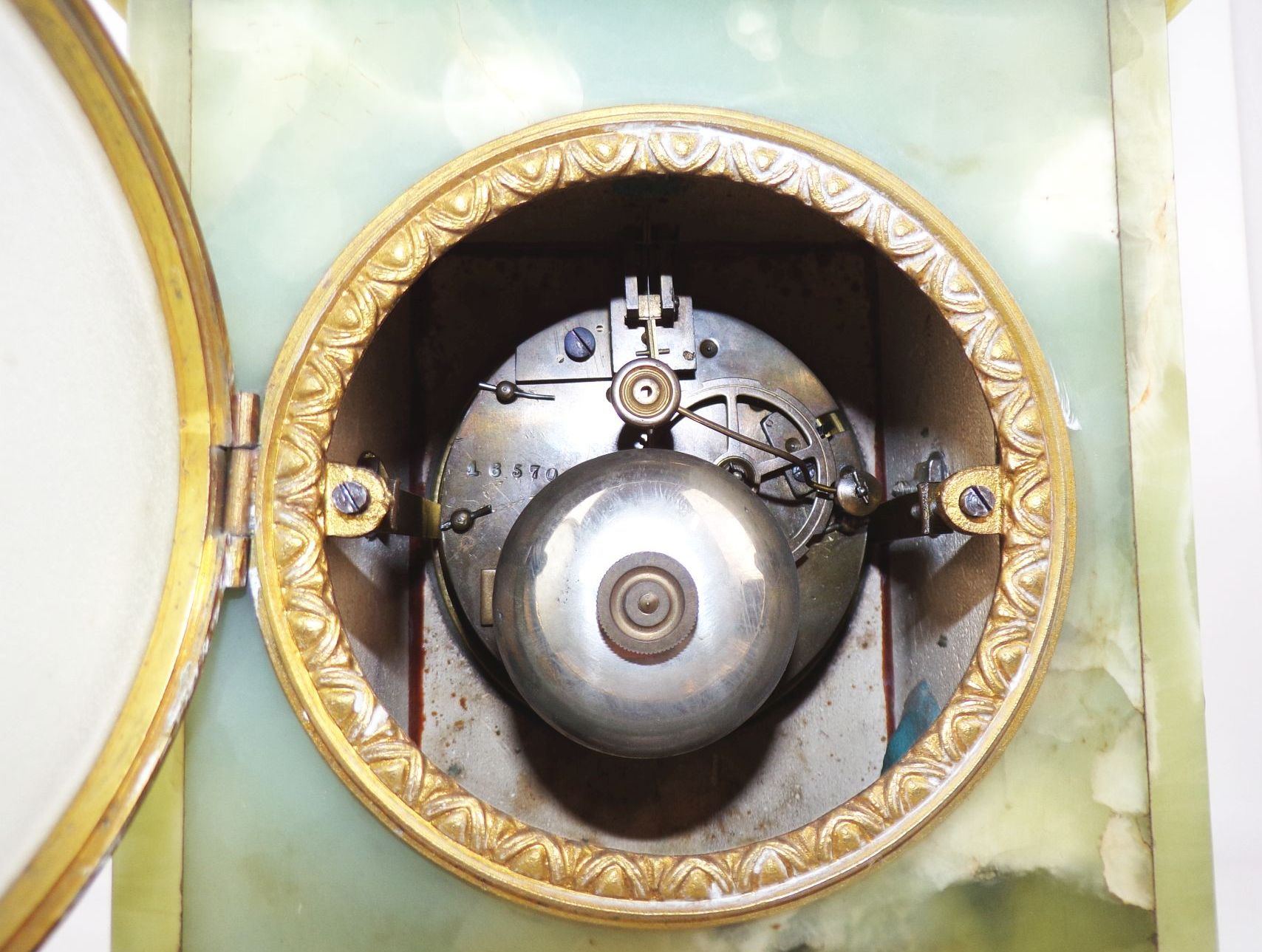 Alte Kaminuhr Pendeluhr Marmor Antike Uhr