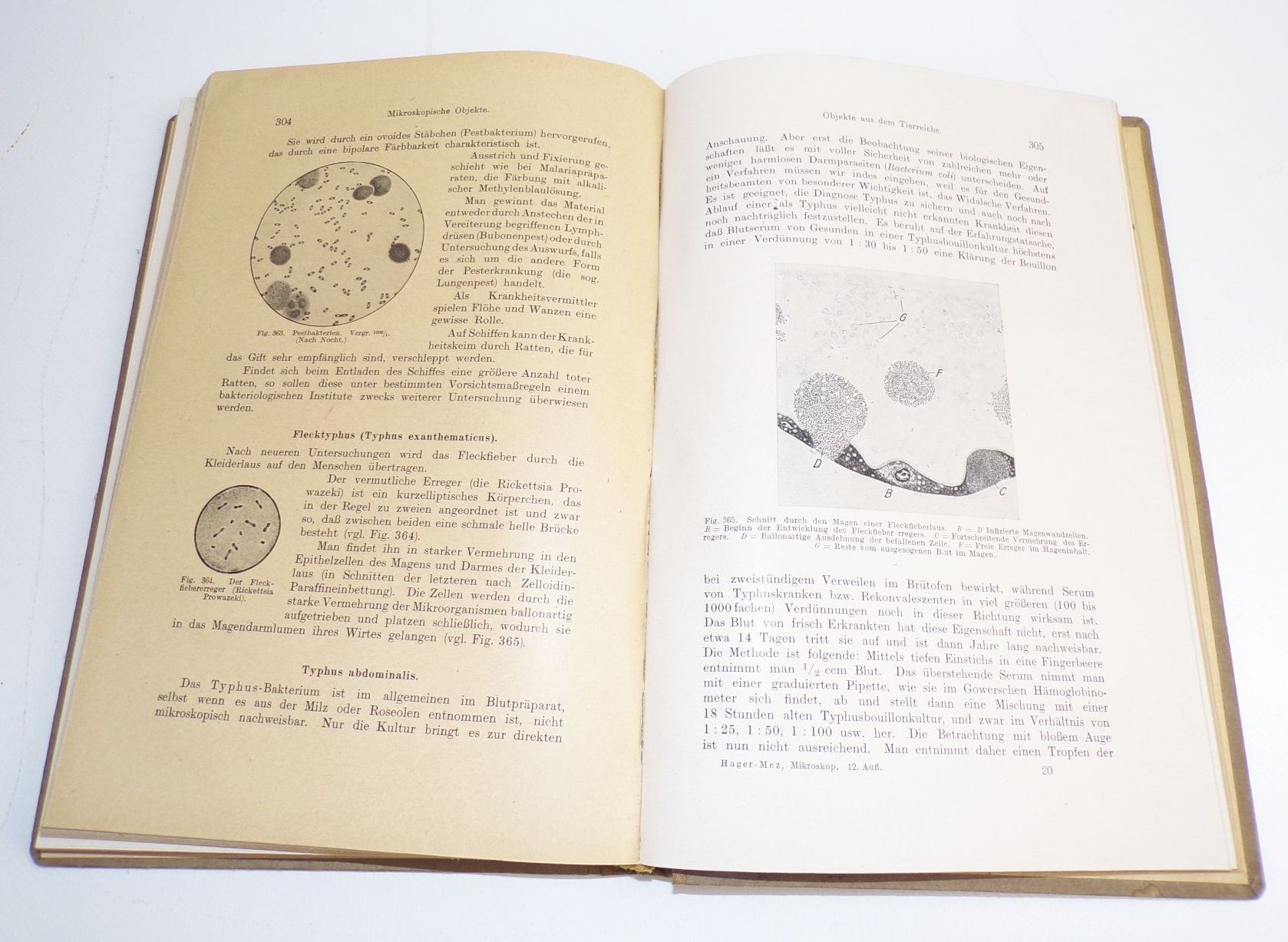 Das Mikroskop und seine Anwendung 1920 Hager und Mez Labor Medizin 