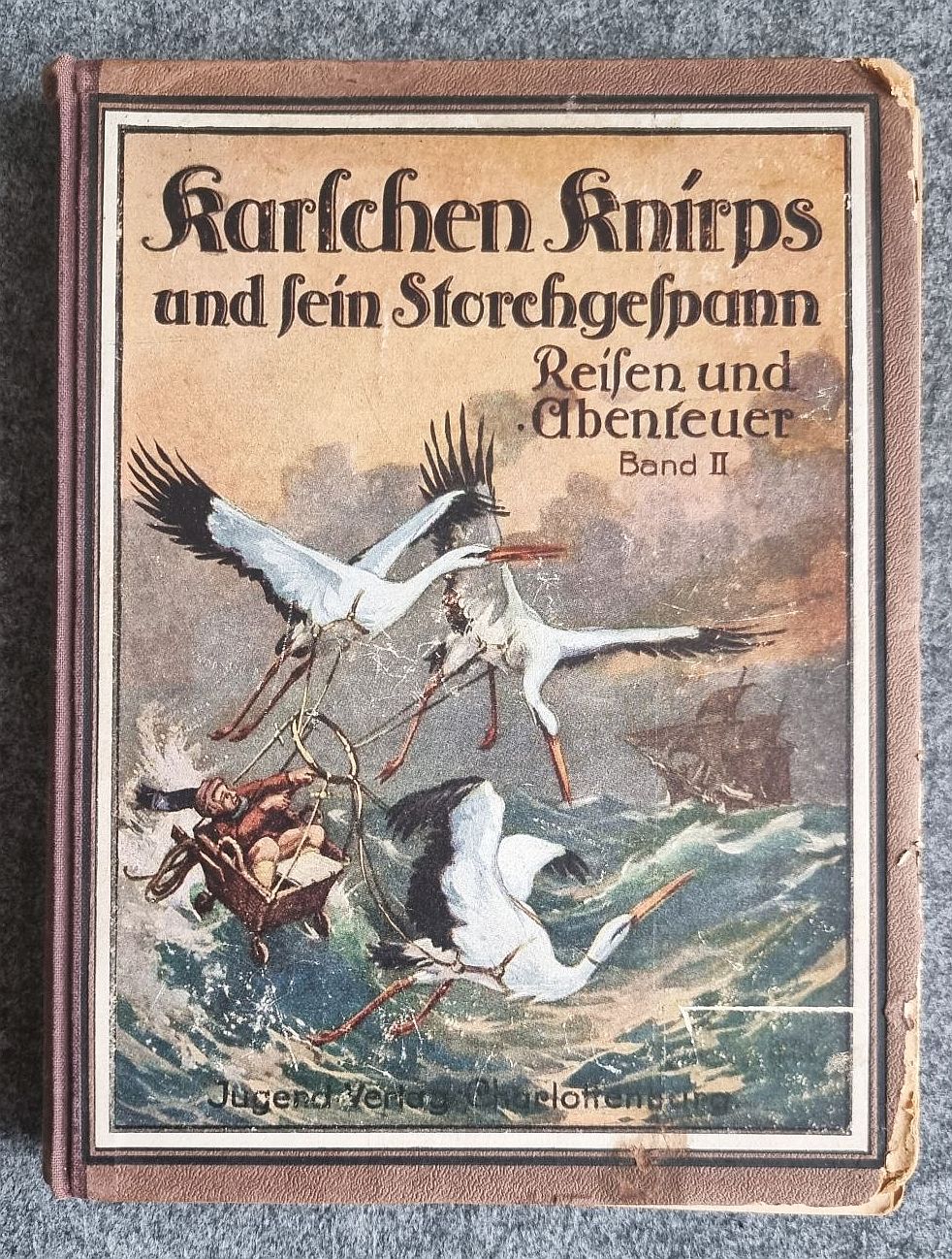 Karlchen Knirps Reisen und Abenteuer 2 Bände I und II 1922 alte Bücher Karlchen Knirps Reisen und Abenteuer 2 Bände I und II 1922 alte Bücher