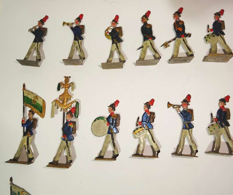 Alte Zinnfiguren Spielmannszug Regimentskapelle 1 Leib Grenadier Regt 100