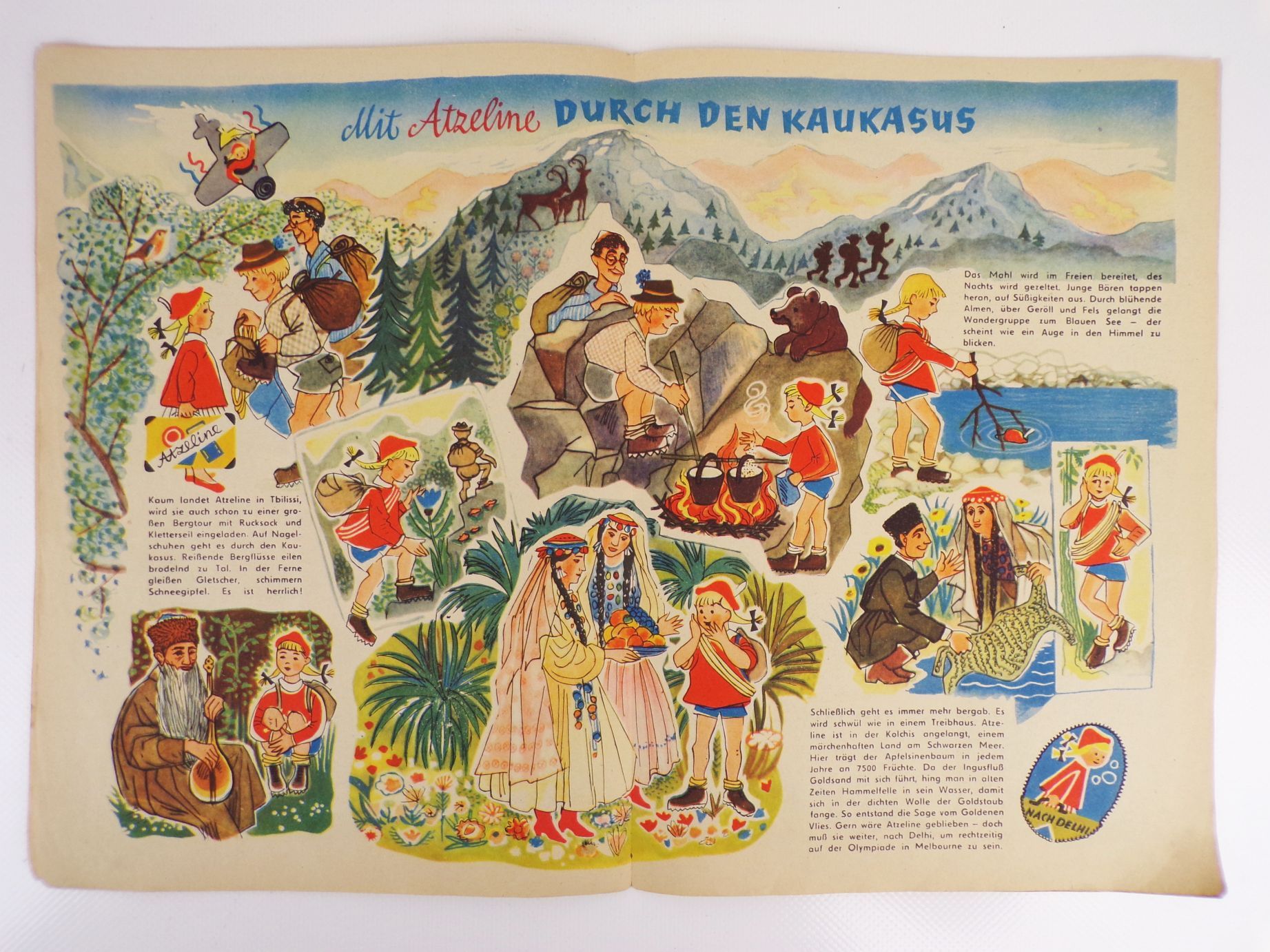 Atze Zeitschrift 14 von 1956 Junge Welt Kaukasus Handelsmarine 