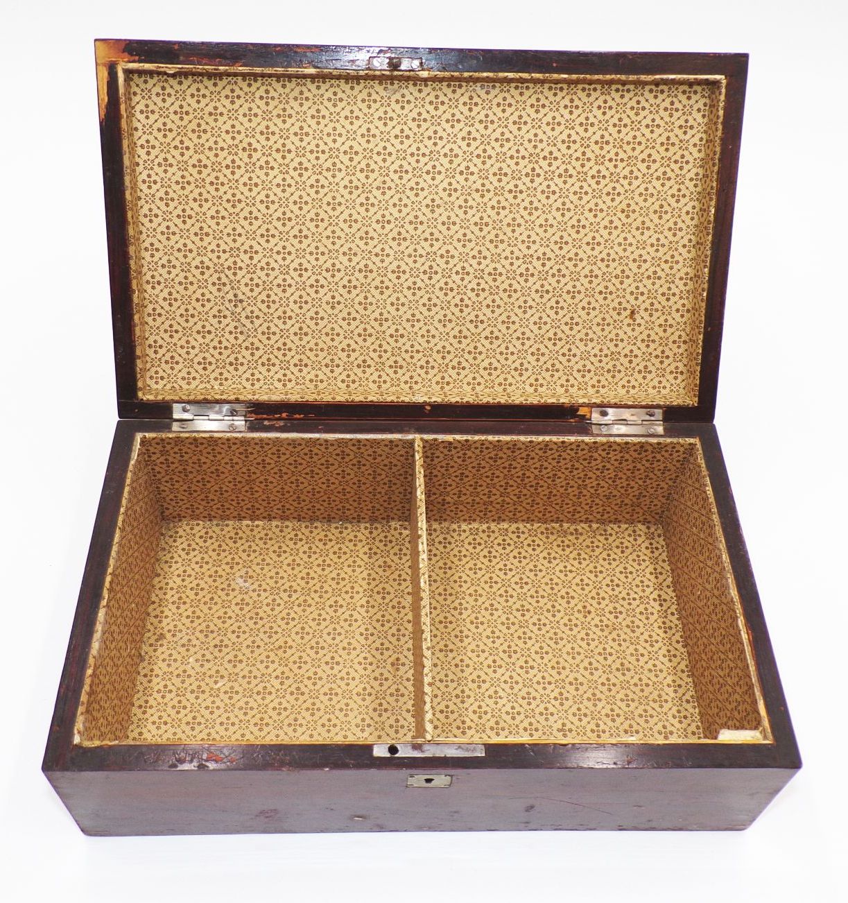 Alte Schatulle Holz Häkel Motiv Vintage Box Antik Truhe Deko