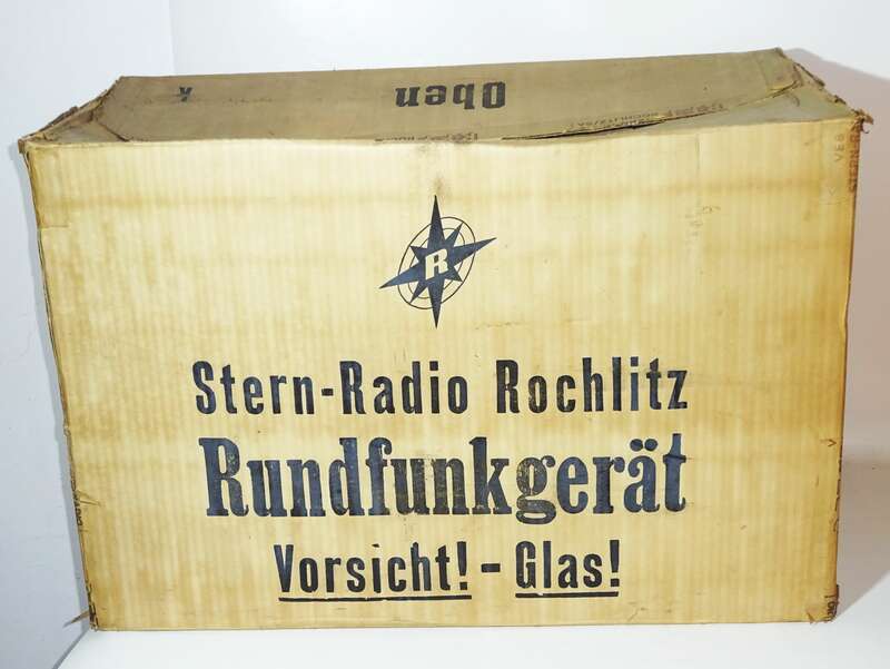 Originalkarton Stern Radio Rochlitz Stradivari 2 RFT DDR Rundfunkgerät Leerkarton