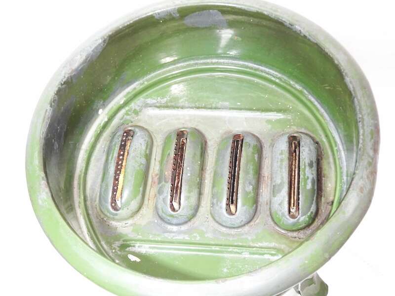 Beccon Doetinchem Kocher Emaille Grün Camping Petroleum Vintage Deko 