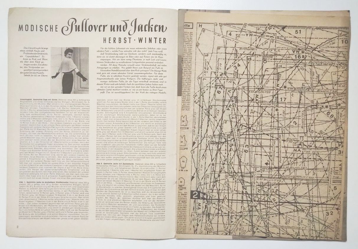 Mode Zeitschrift Nr 764 Modische Pullover und Jacken Schnittmusterbogen Mode Zeitschrift Nr 764 Modische Pullover und Jacken Schnittmusterbogen