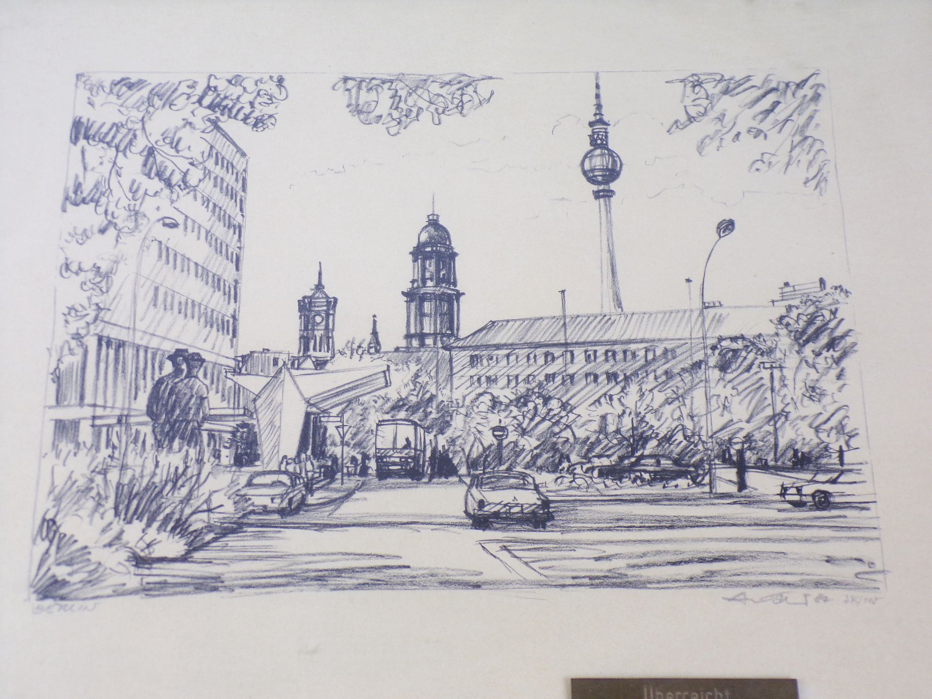 DDR Druck Berlin Fernsehturm Volkspolizei Präsident Stasi MdI Auszeichnung 