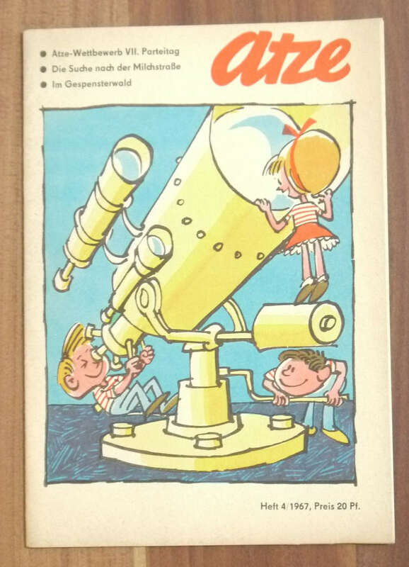 Atze Wettbewerb VII Parteitag 1967 Heft 4 DDR Comic