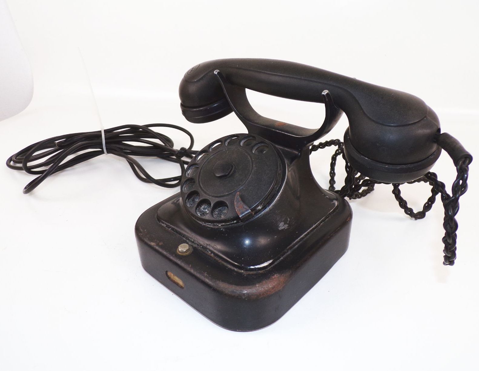 Altes Siemens Halske Telefon Wählscheibe Schwarz DR wohl Reichsbahn 