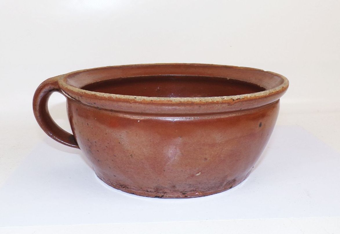 Flaches Keramik Gefäß Schale Pflanzschale Gartendose Tischdeko Alt 