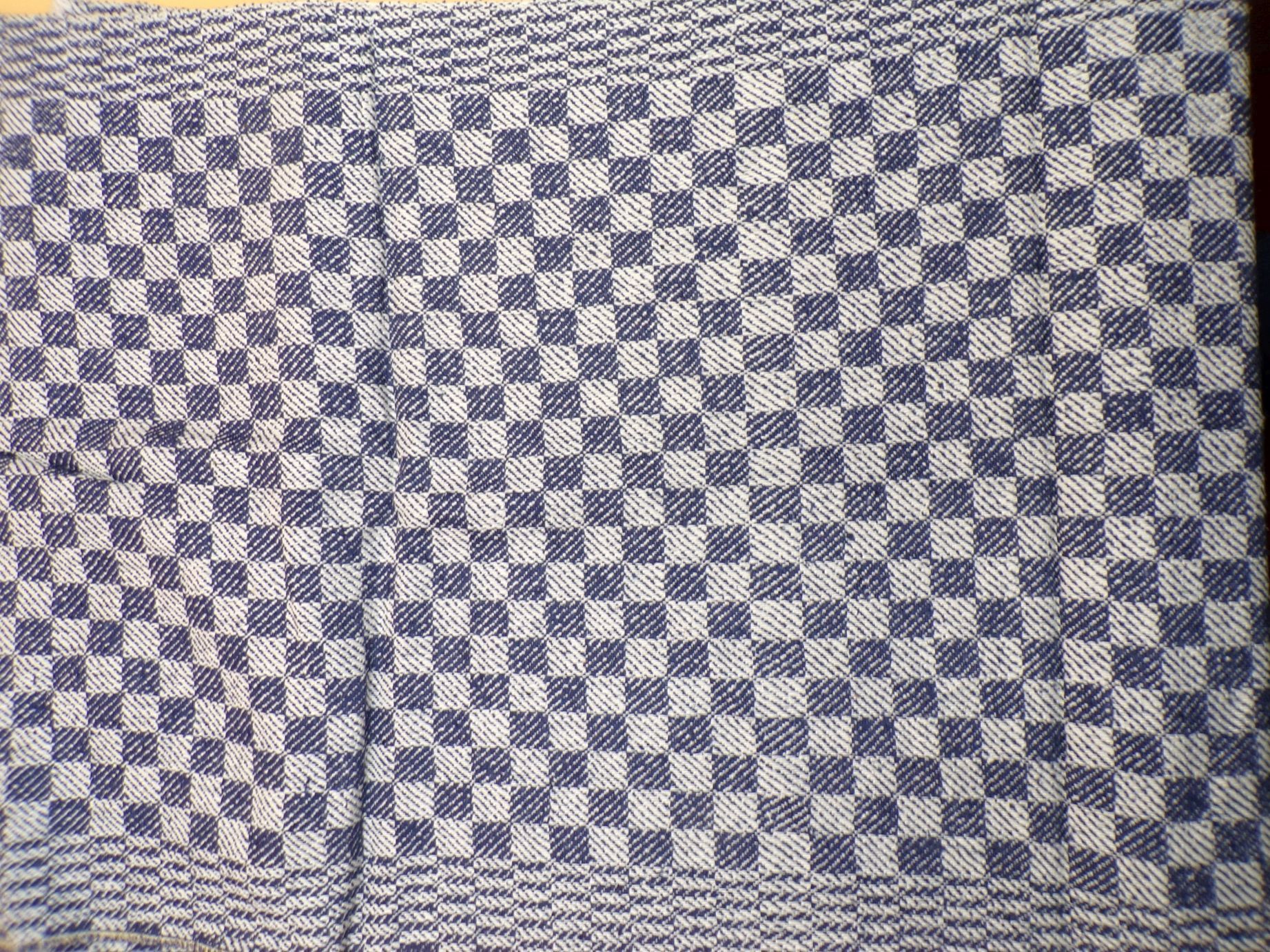 Altes Grubentuch bau weiß XL 45 x 245 cm Vintage Werkstatttuch 