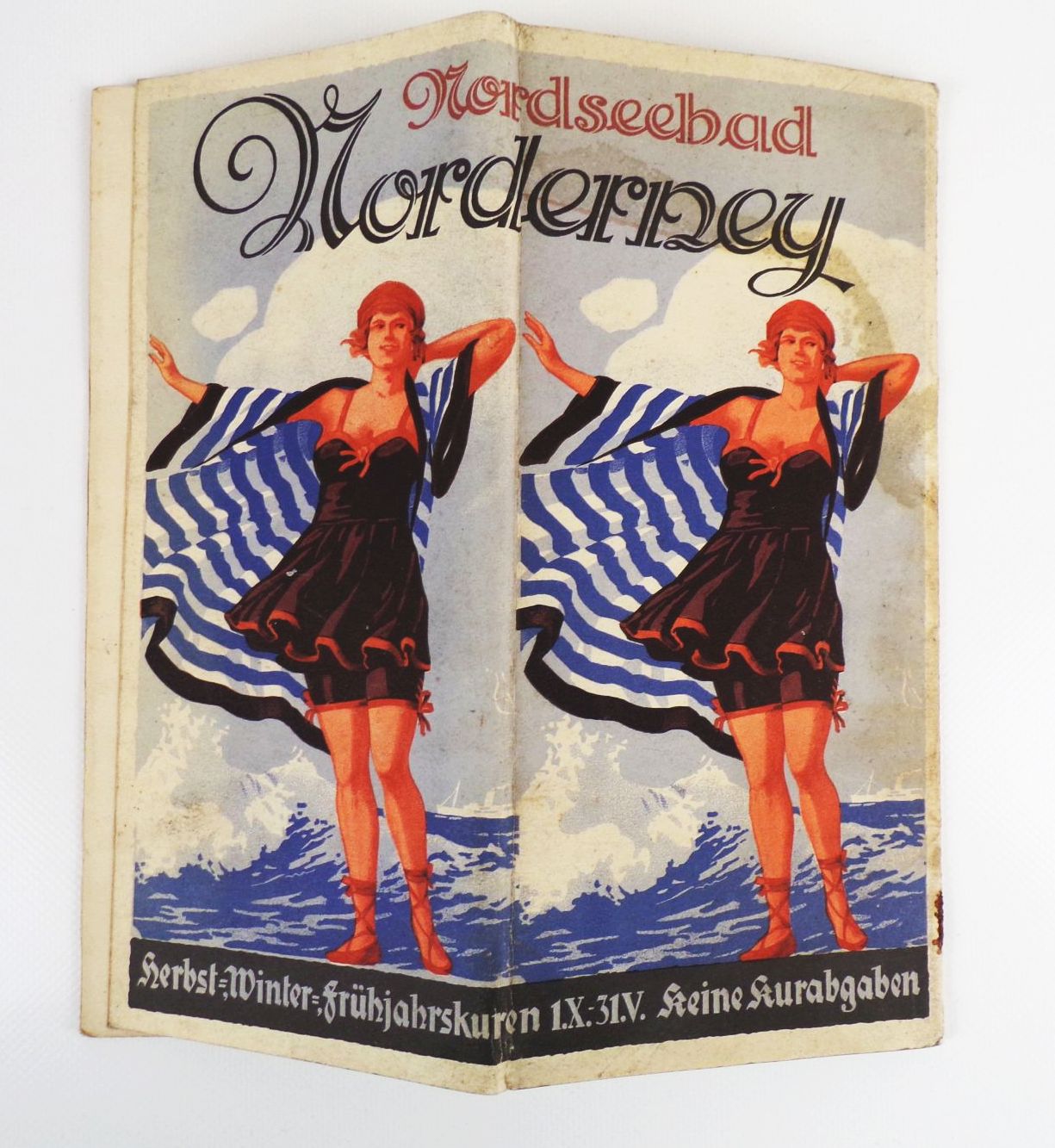 Altes Reiseprospekt Nordseebad Norderney um 1930