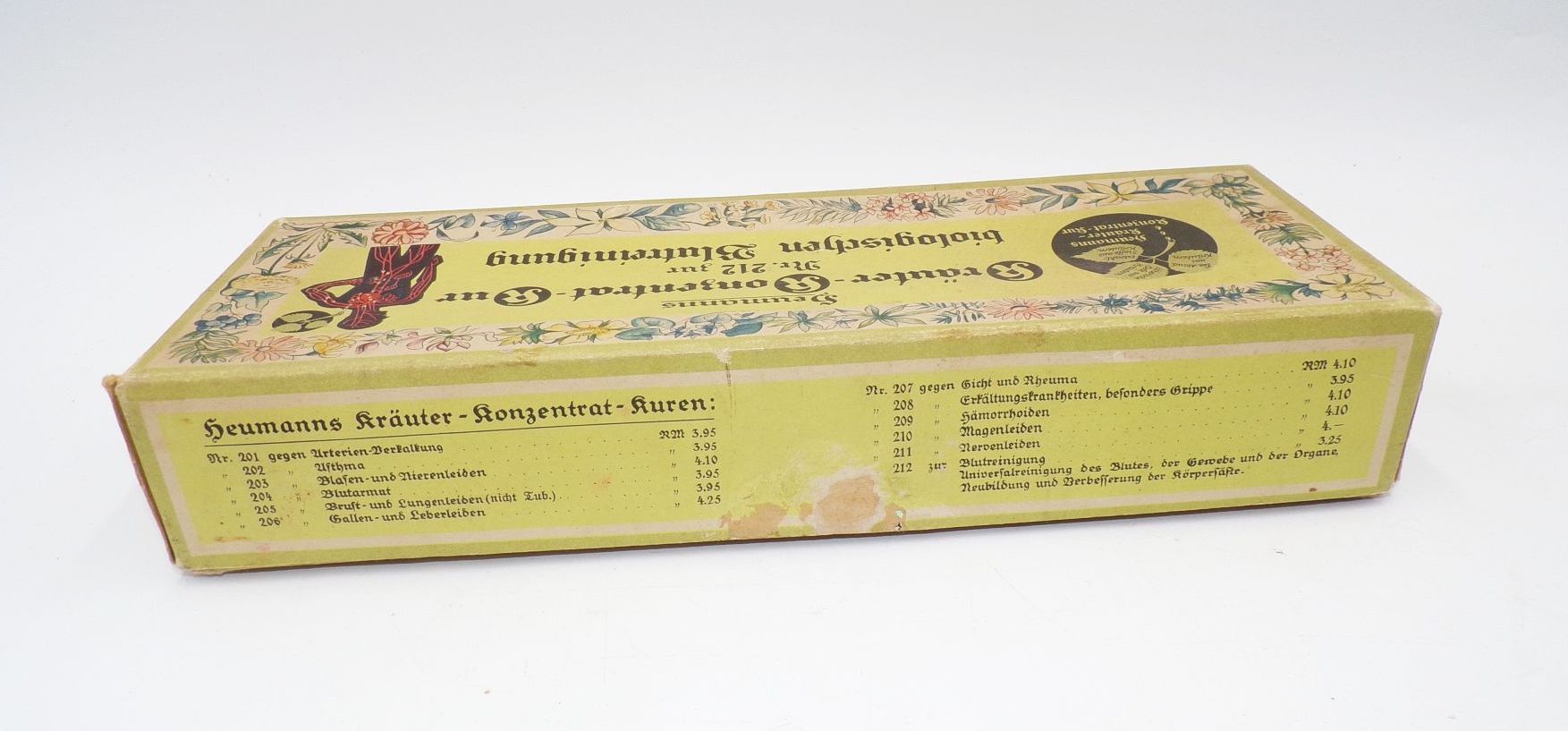 Alte Pappschachtel Heumann Kräuter Konzentrat Kur Medizin 1930er Reklame Sammler Alte Pappschachtel Heumann Kräuter Konzentrat Kur Medizin 1930er Reklame Sammler