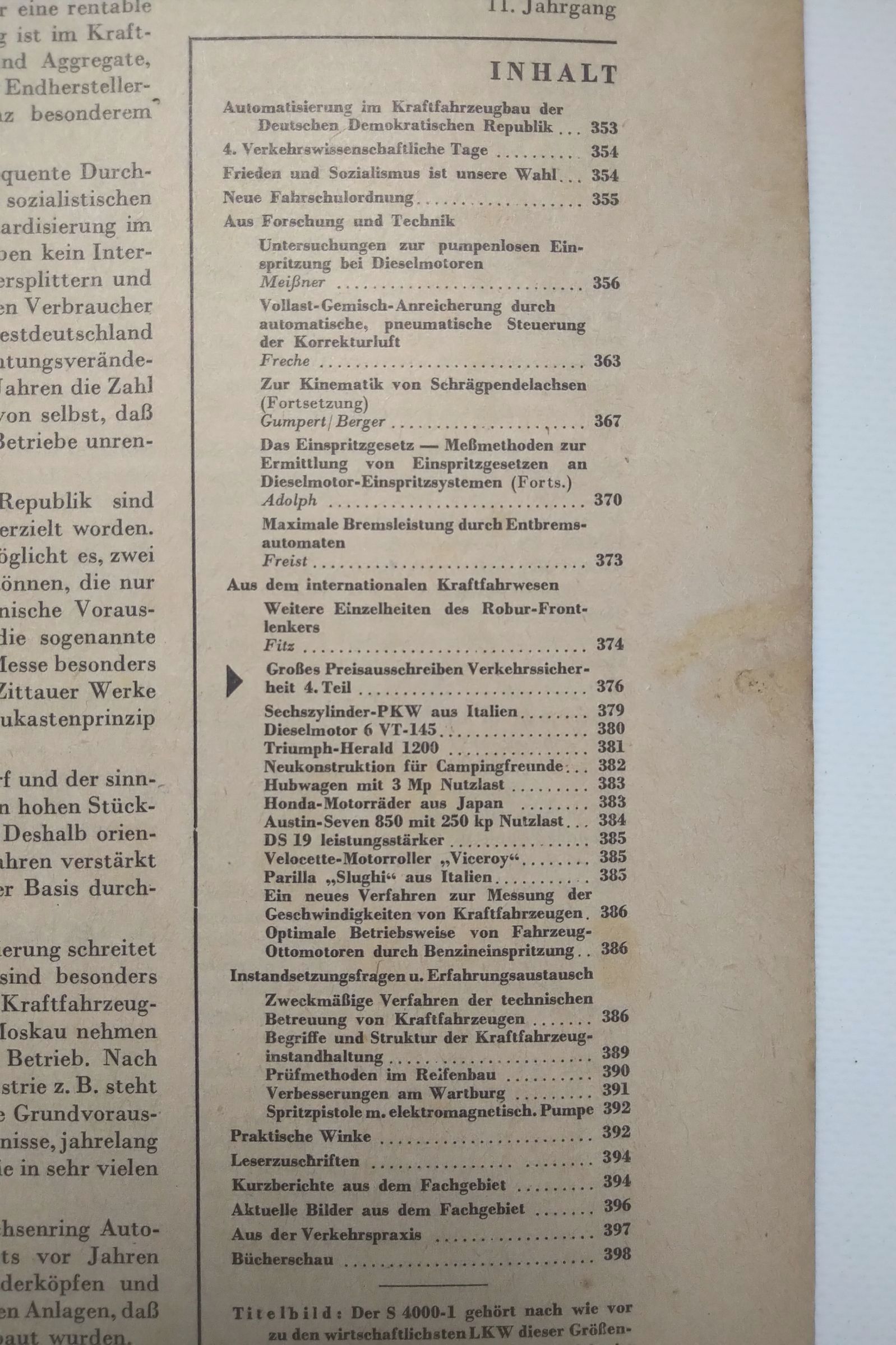 Kraftfahrzeugtechnik Zeitschrift DDR Nr 9 Automatisierung Kraftfahrzeugbau Kraftfahrzeugtechnik Zeitschrift DDR Nr 9 Automatisierung Kraftfahrzeugbau