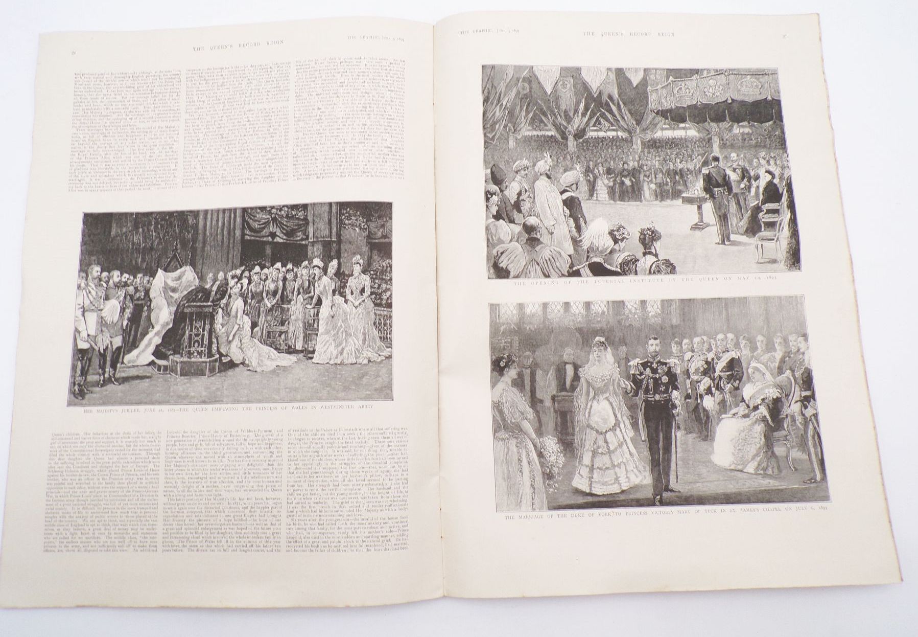 The Queen Diamond Jubilee Number Graphic Victoria 1897 Zeitschrift