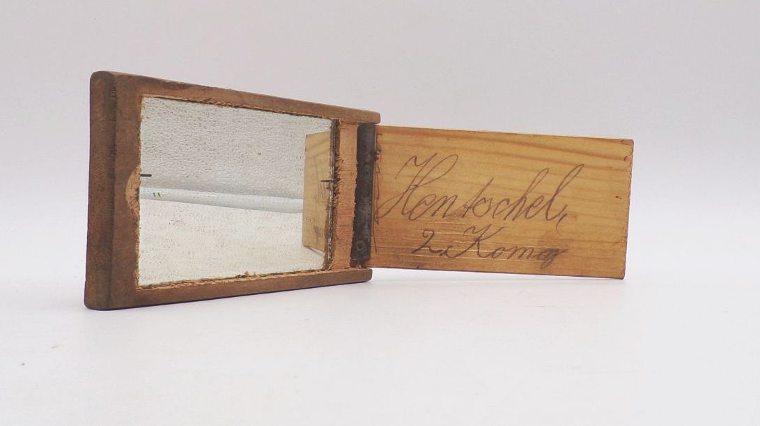 Deutscher Armee Feld Spiegel 1 WK WW1 DRGM Stellspiegel 