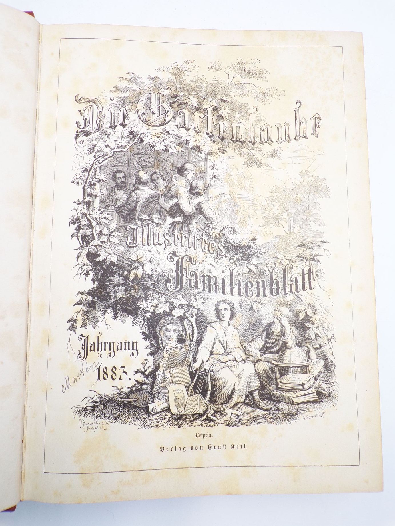 Alte Gartenlaube 1883 Jahrgang komplett Illustriertes Familienblatt Antik 