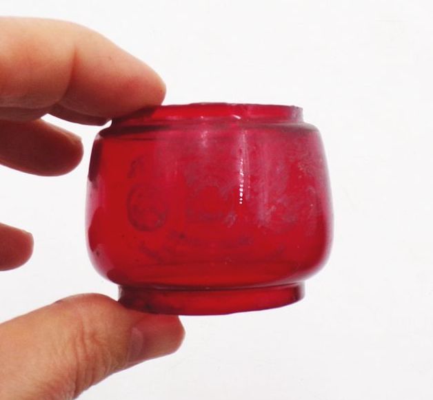 Altes Feuerhand Lampenglas Rot Ersatzglas Altes Feuerhand Lampenglas Rot Ersatzglas