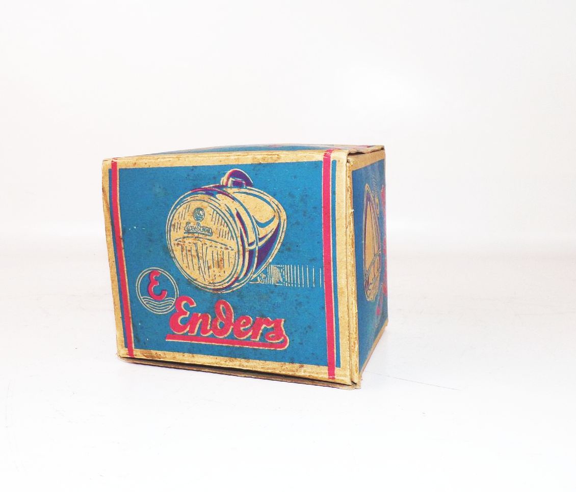 Alter Originalkarton Enders Fahrradlampe Scheinwerfer bicycle Reklame 