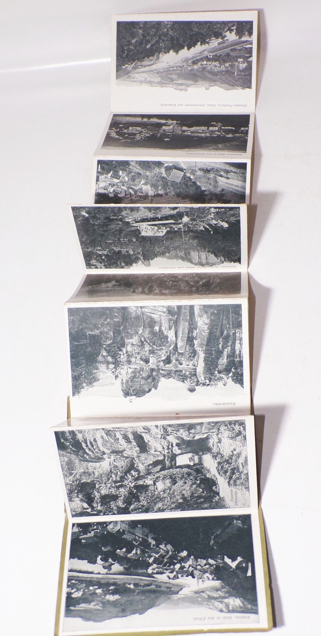 Leporello Sächsisch Böhmische Schweiz 12 Postkarten um 1910