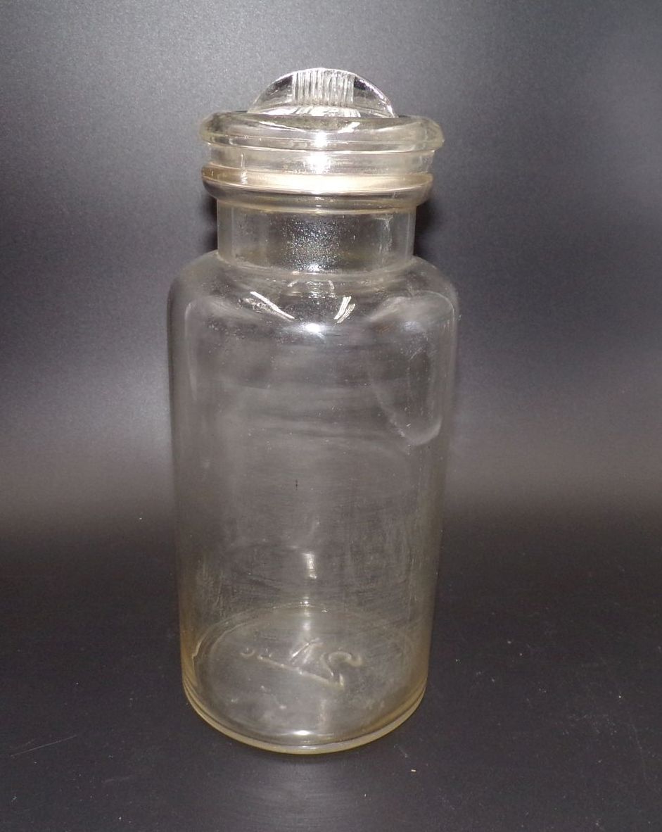 Altes Bonbonglas Einmachglas Vorratsglas 2 Liter mit Deckel Vintage 
