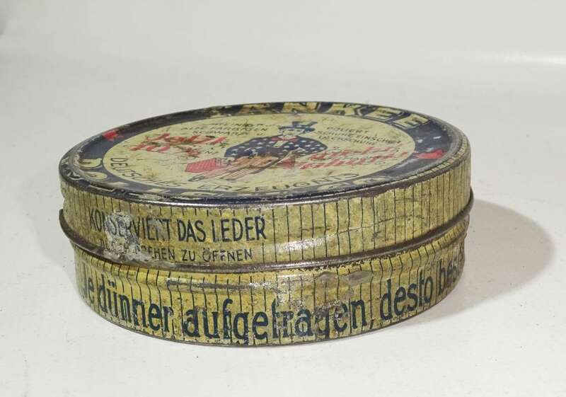 Alte Blechdose Yankee Polish Co Uncle Sam Lederpolitur 1930er 