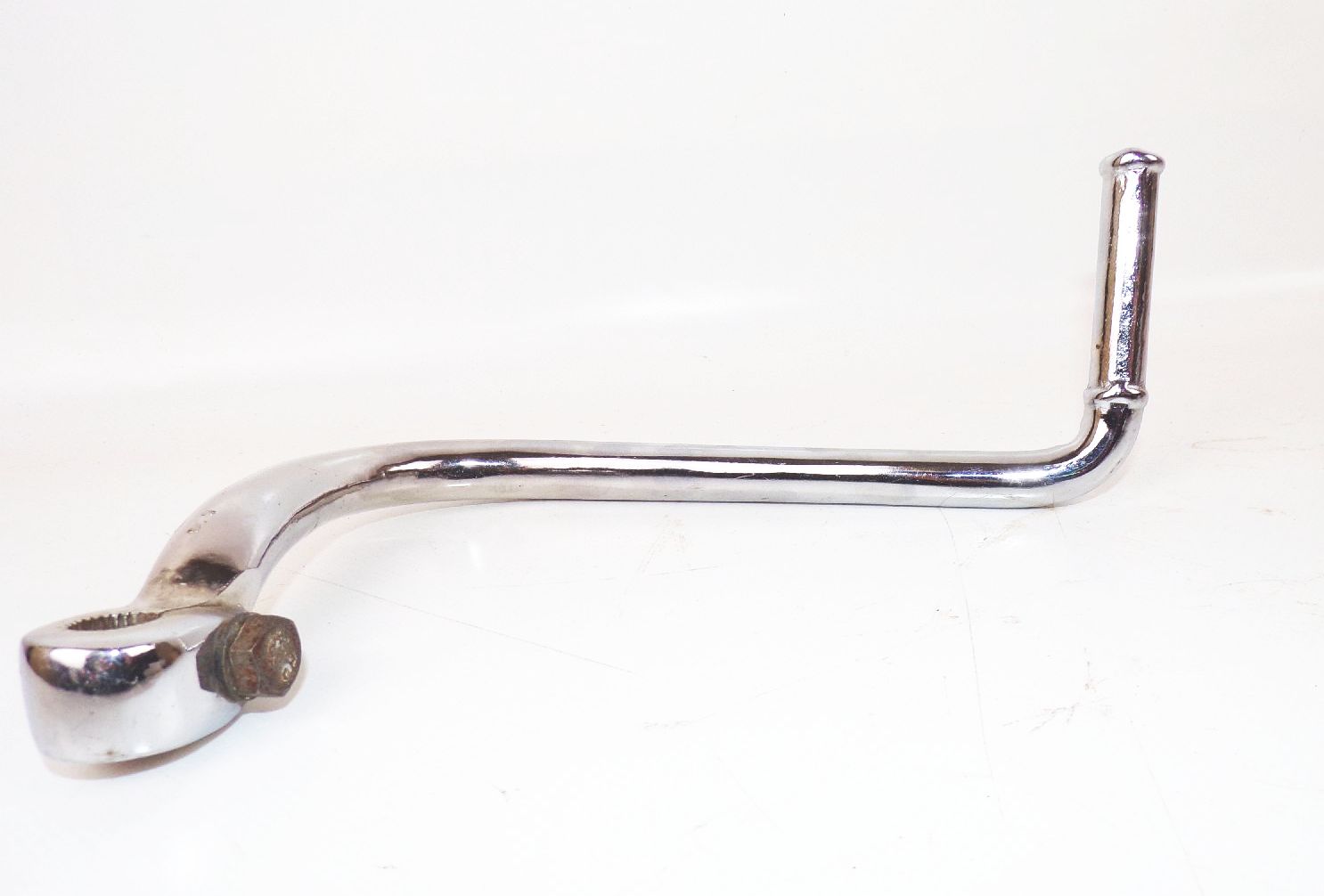 Motorrad Kickstarter Hebel Aus CNC-Aluminium - Universal Pedal Für Alle Motorradmodelle (Silber)