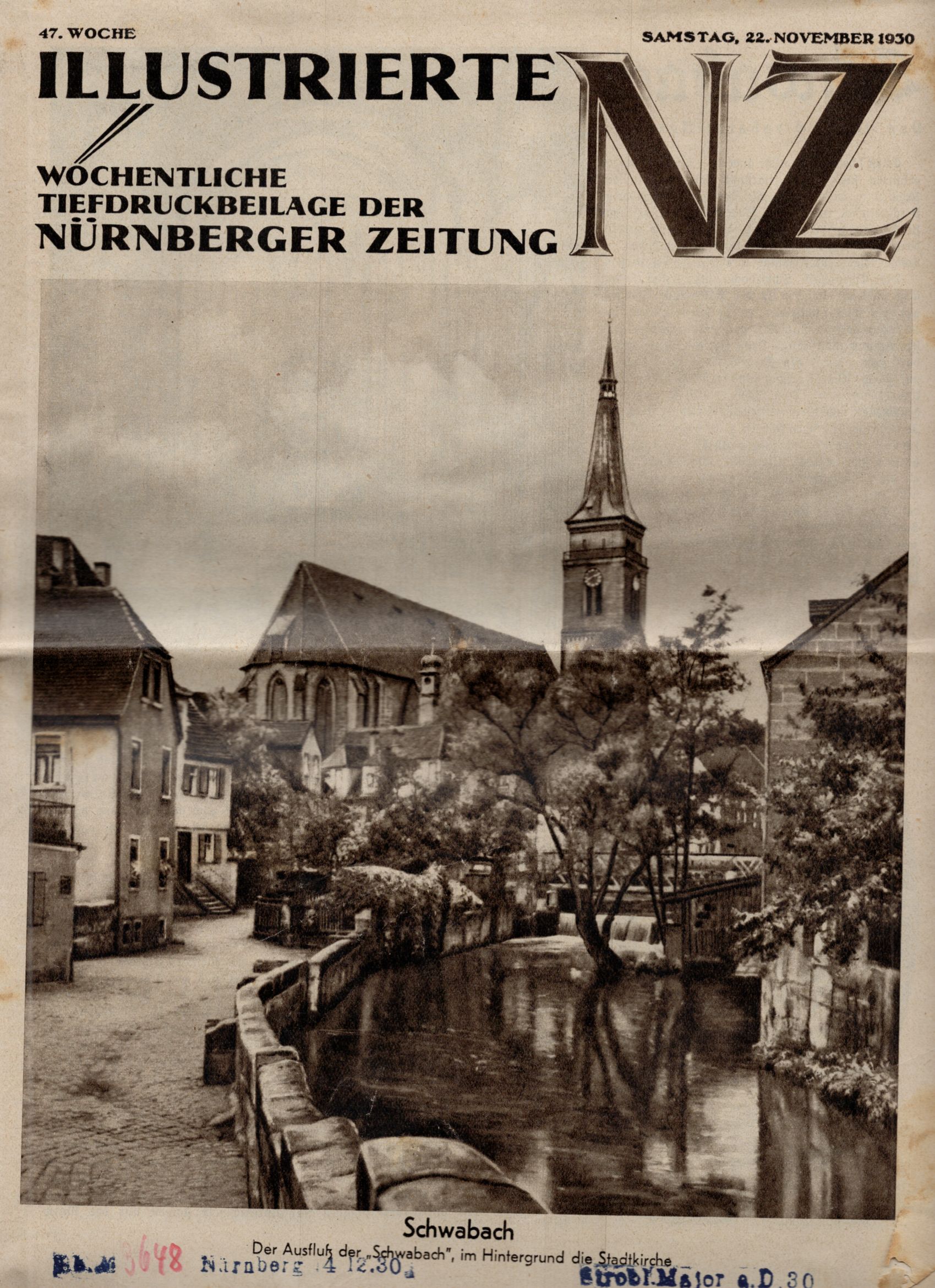 Illustrierte NZ Wöchentliche Tiefdruckbeilage der Nürnberger Zeitung 1930 47 und 48