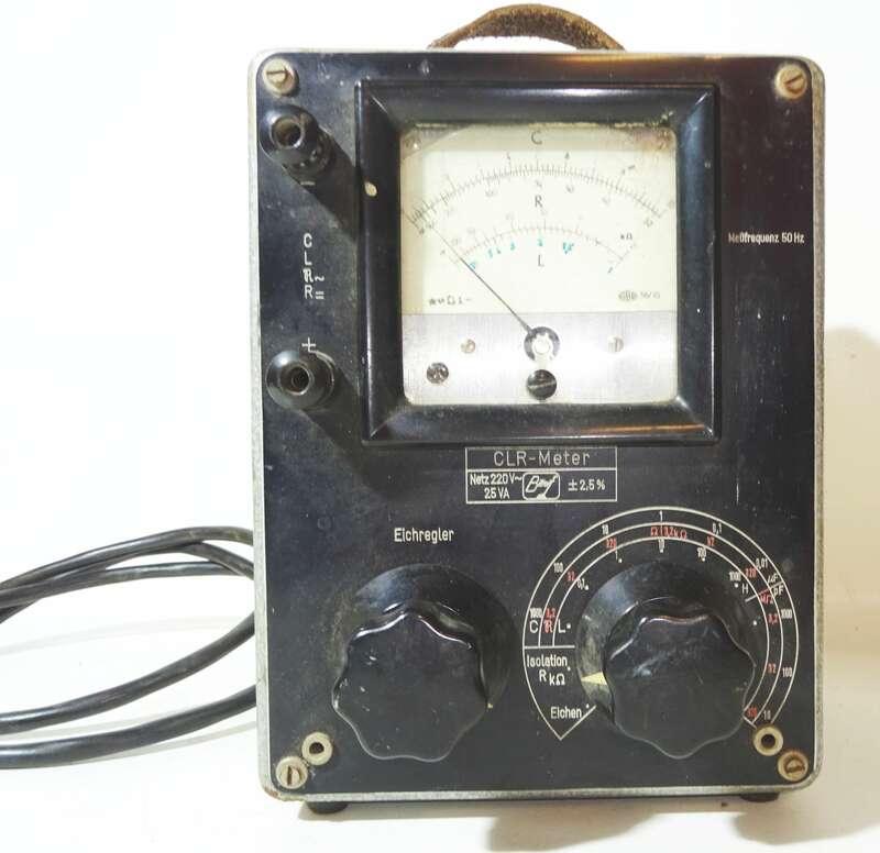 Altes CLR-Meter Meßgerät Bittorf 220 V ~ 25 VA vintage Meßinstrument 