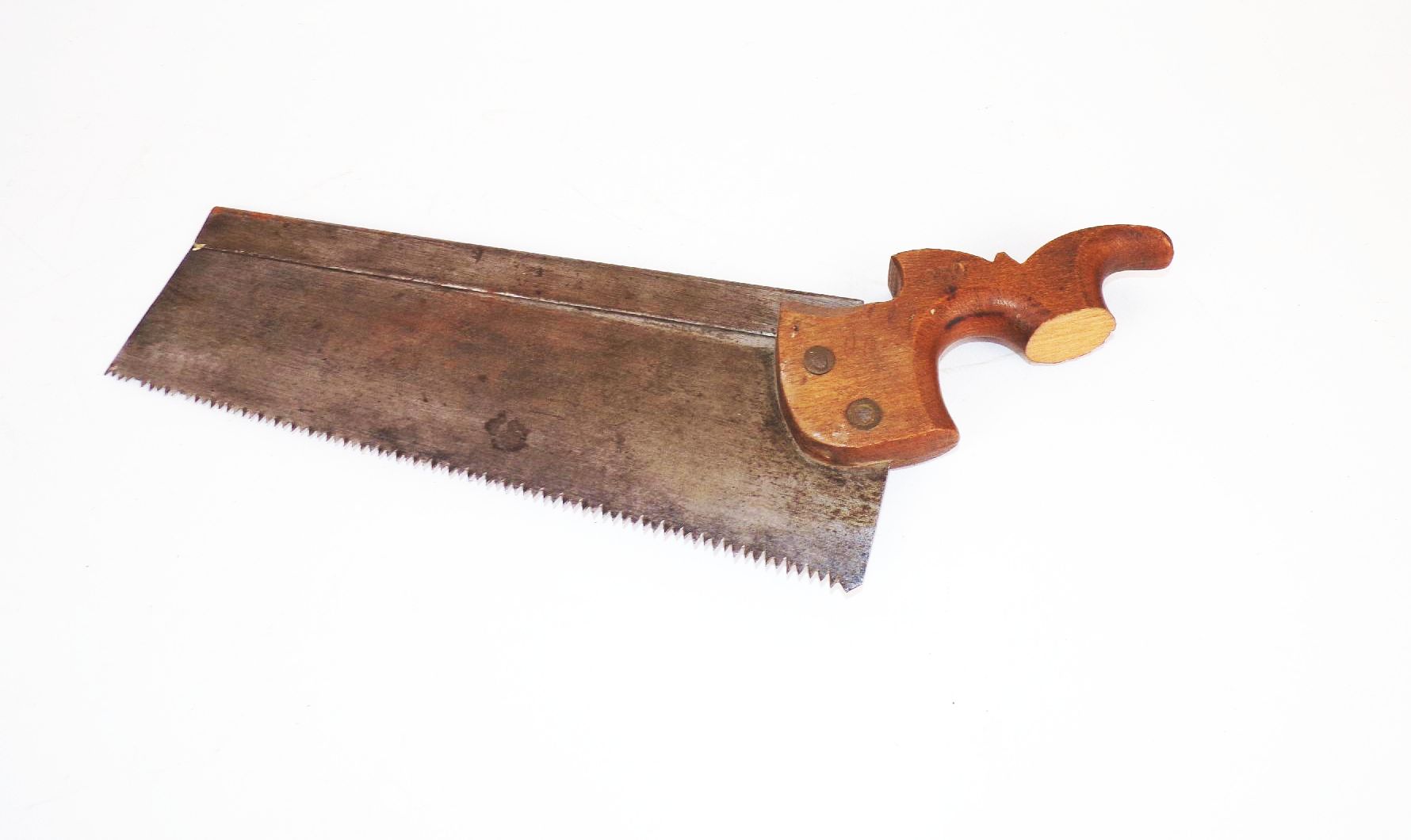 Alte Säge 2 Stück Holzgriff Feinsäge Handsäge 