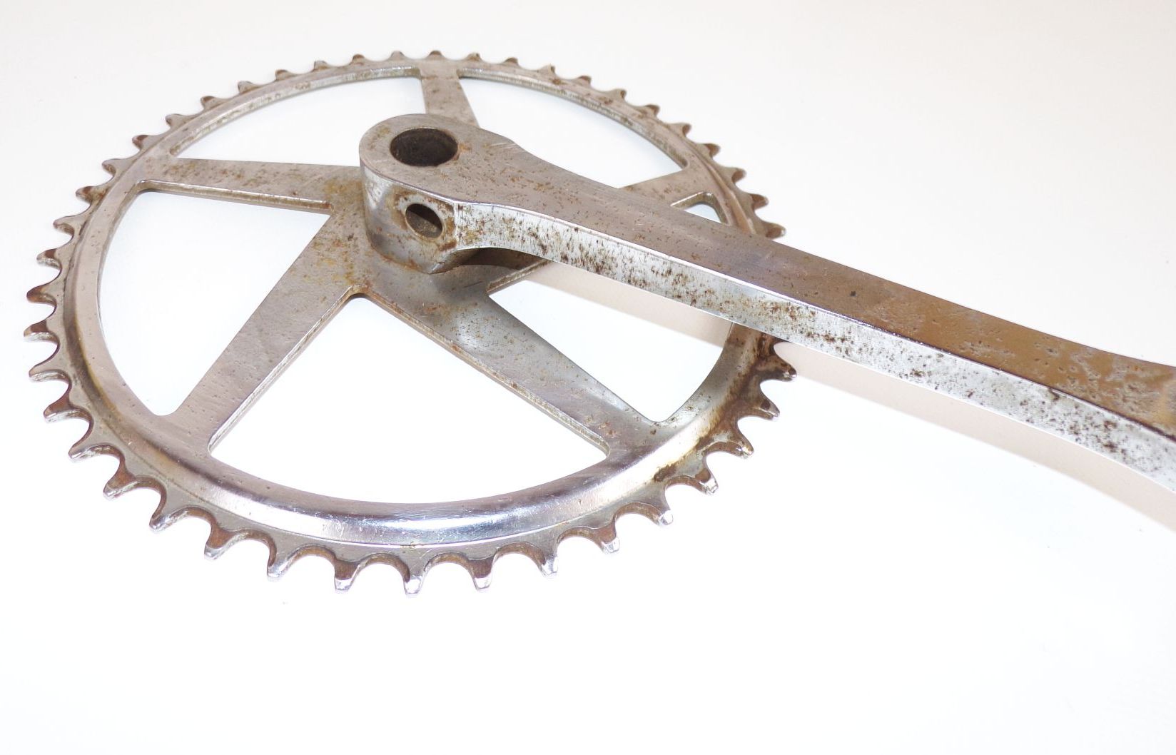 Altes Kettenblatt Fahrrad 19 cm Oldtimer mit Kurbel