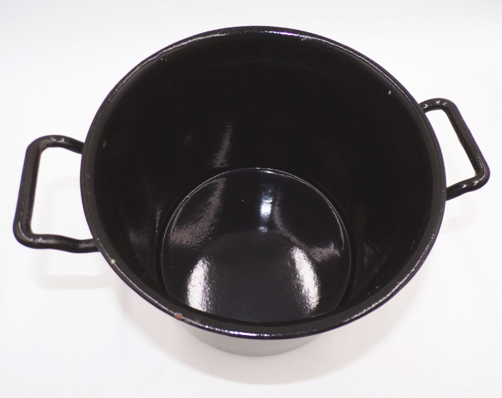 Alter Kochtopf Eisen Schwarz mit Deckel 5 Liter Topf true Vintage 