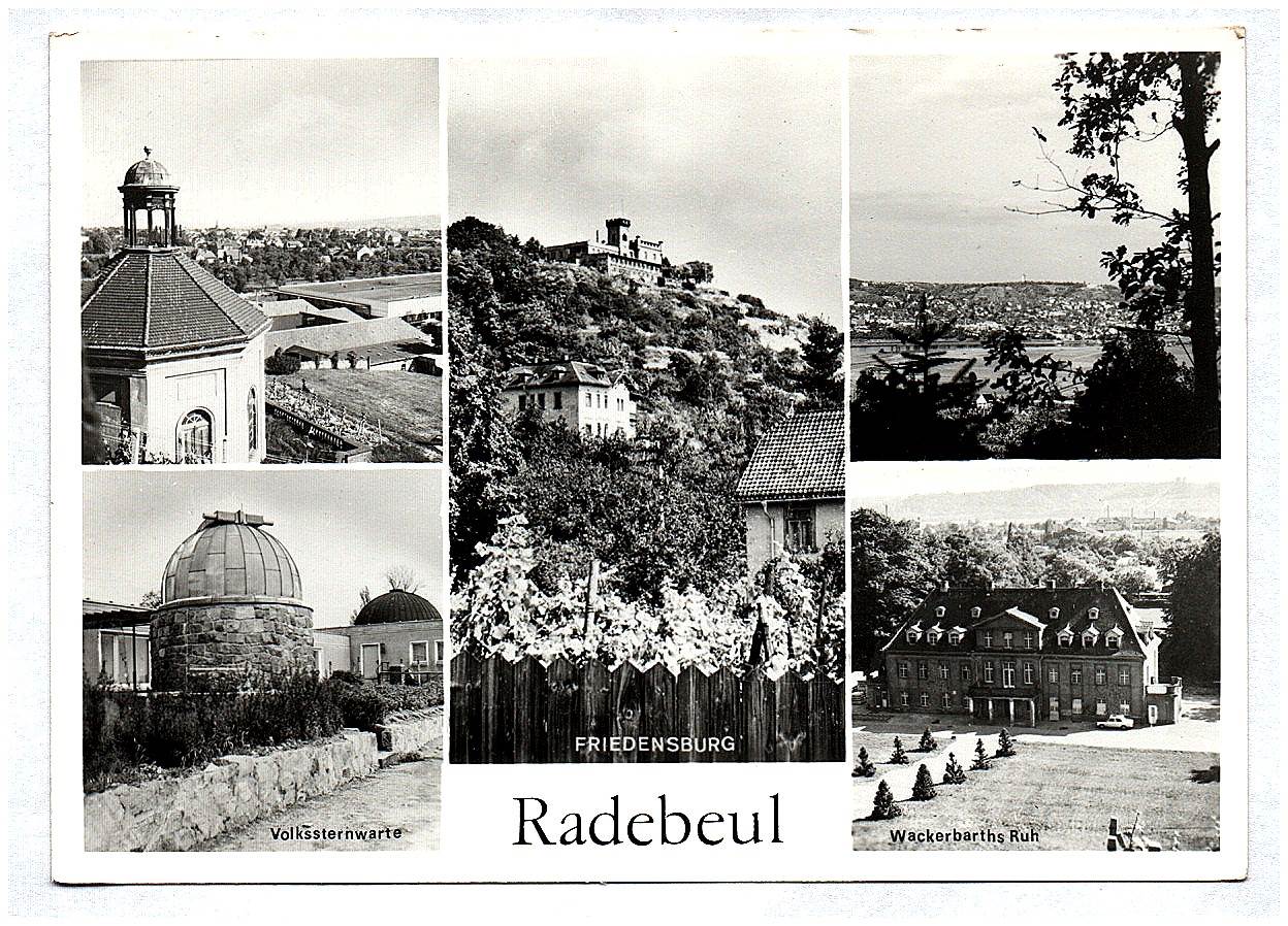 Ak Radebeul Volkssternwarte Friedensburg Wackerbarths Ruh DDR Ak Radebeul Volkssternwarte Friedensburg Wackerbarths Ruh DDR