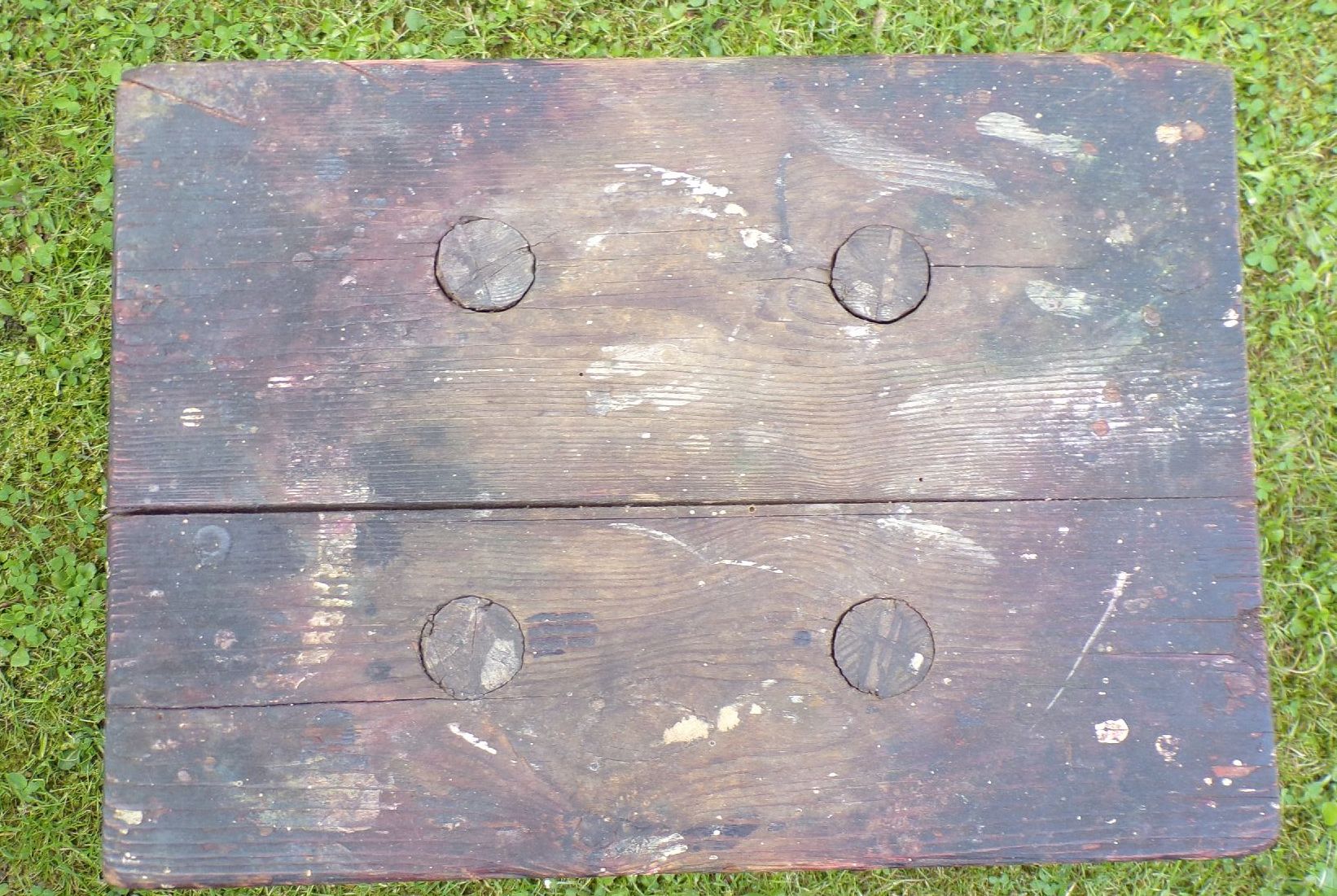 Alter Schemel Hocker Werkstatt true vintage Deko