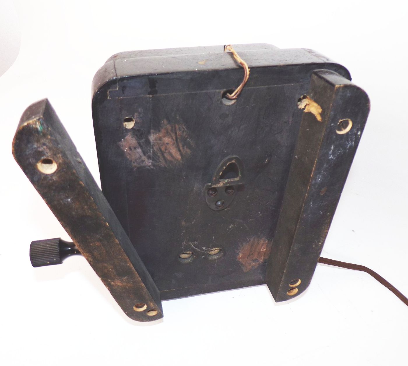 Altes Kurbeltelefon Schwarz Wandtelefon Deko Telefon