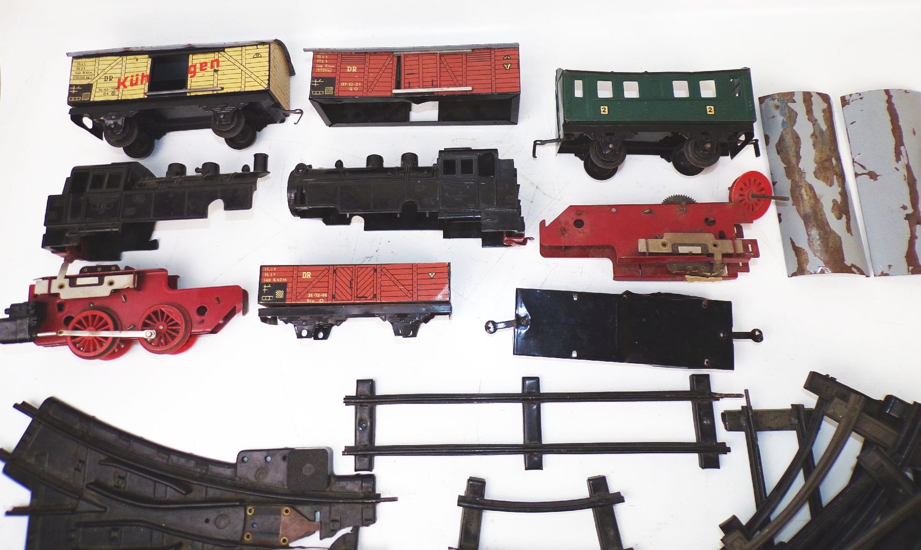 Konvolut Eisenbahn Spur 0 Ersatzteile Bastlerware 