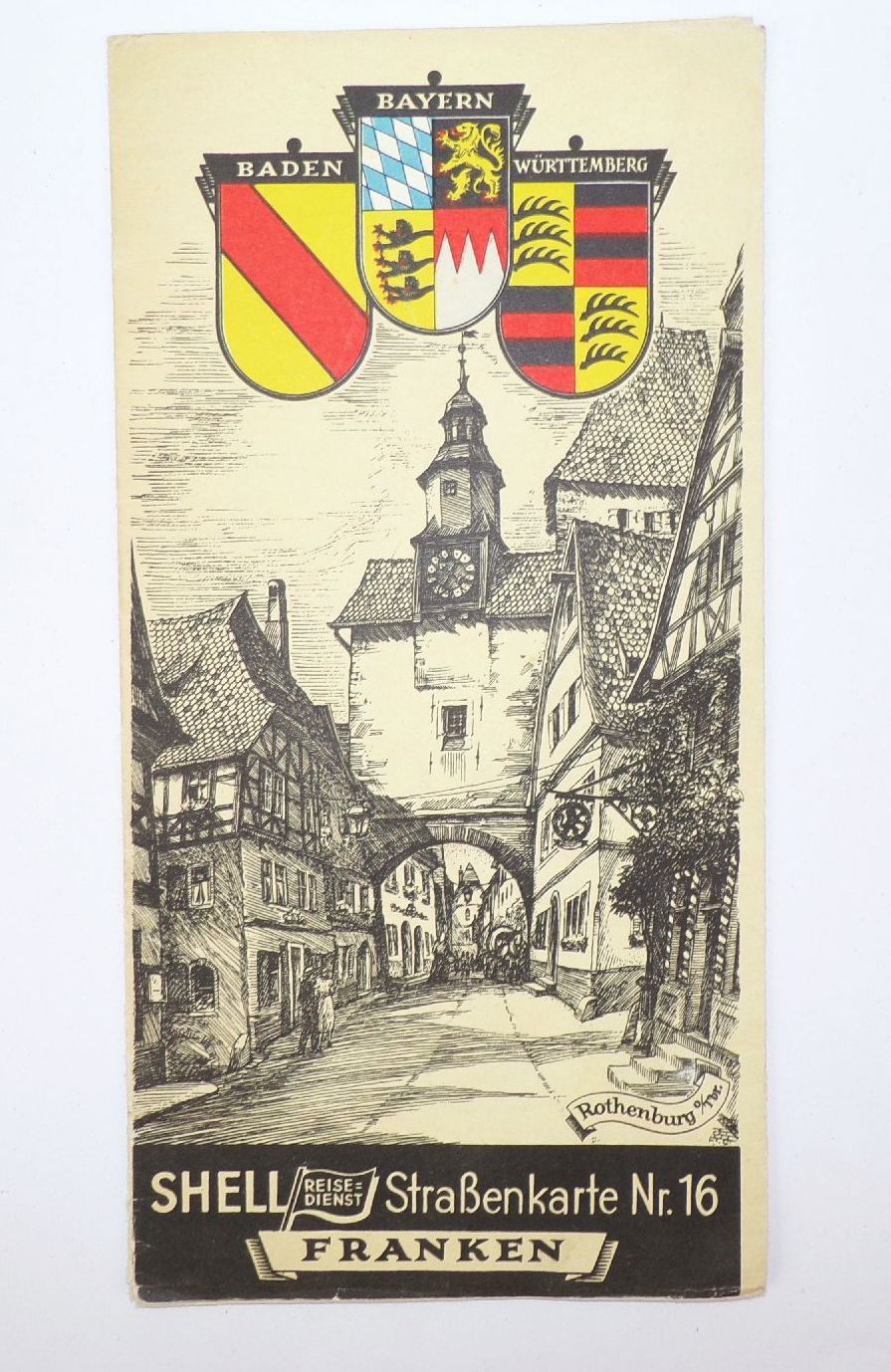 Shell Straßenkarte Nr 16 Franken