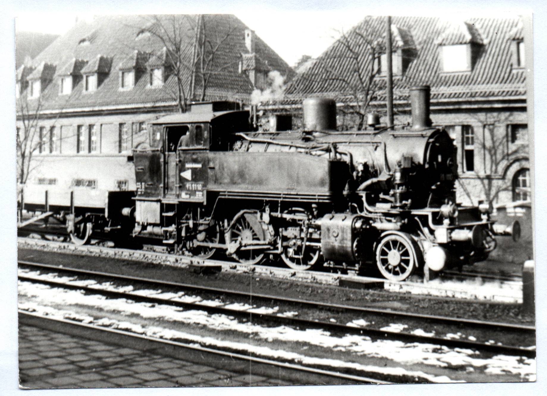 Dampflok 91 1110 Görlitz altes Foto 1959